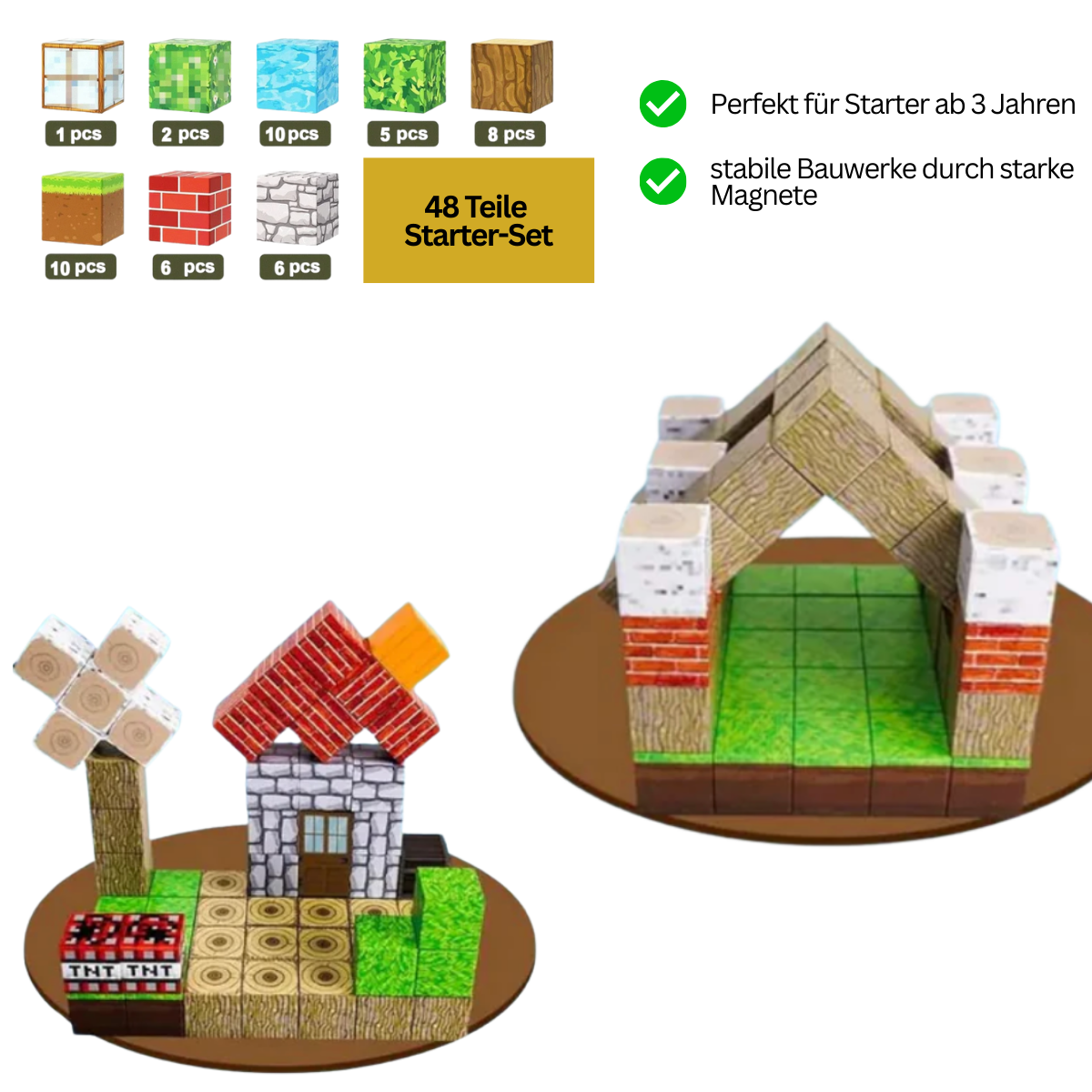 Klugolino Magnetwürfel – Stundenlanges kreatives Bauen
