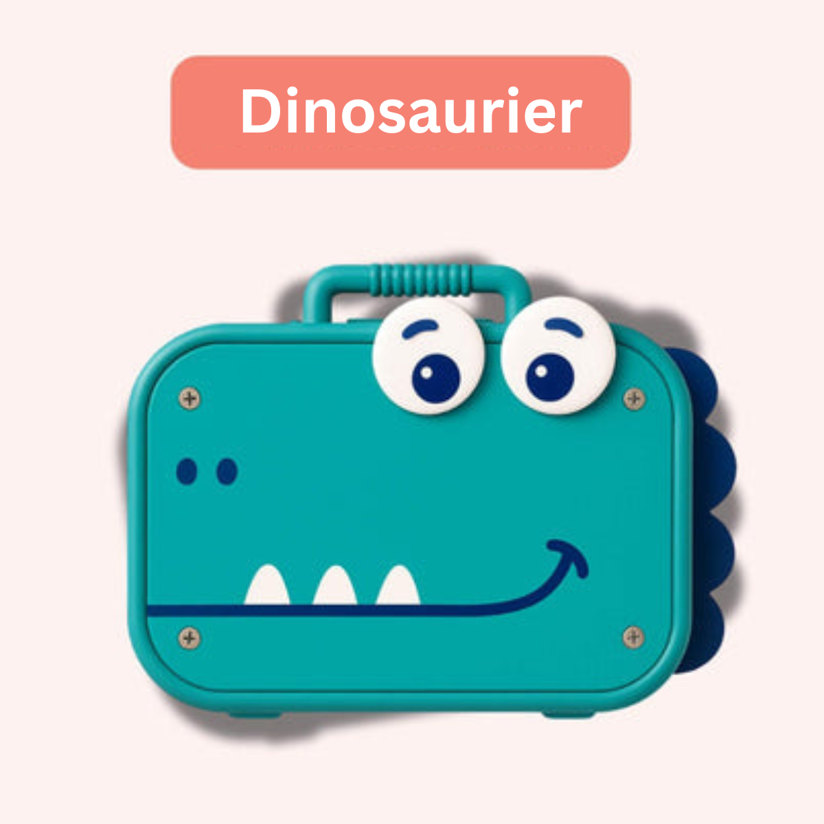 Der Klugolino Kreativkoffer im Dinosaurier Design - grün